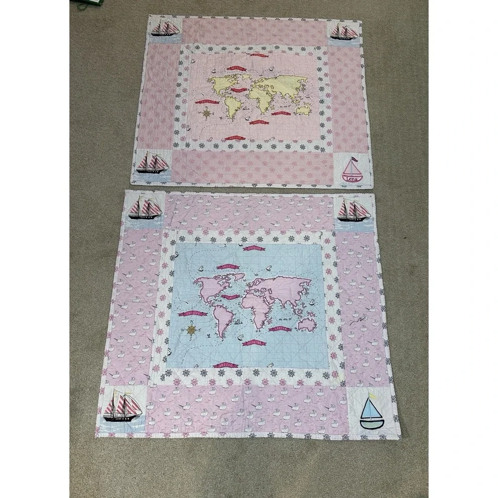Vintage Mini Quilt Blankets Lot‎ Of 2